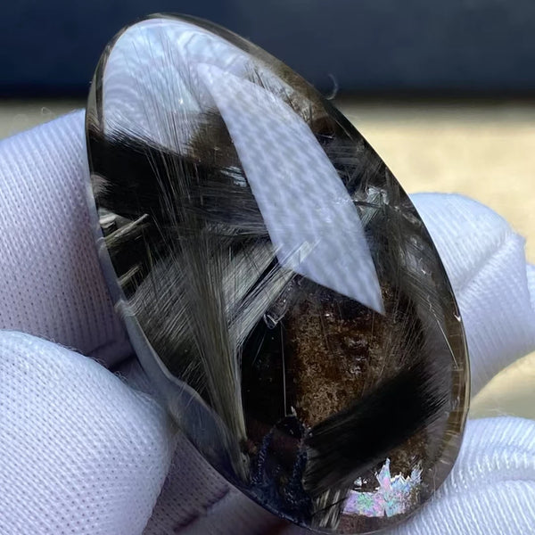 Black Rutilated Quartz Pendant-ToShay.org