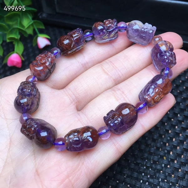 Purple Auralite Pi Xiu Bracelet-ToShay.org
