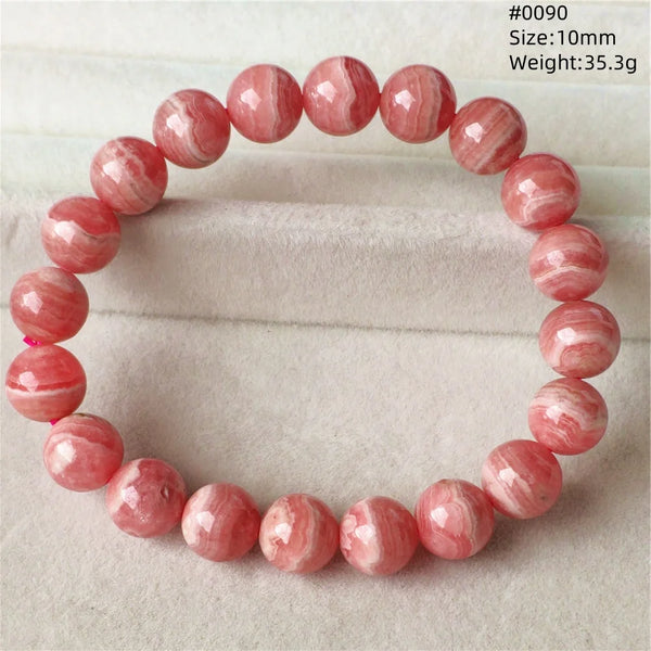 Red Rhodochrosite Bracelet-ToShay.org
