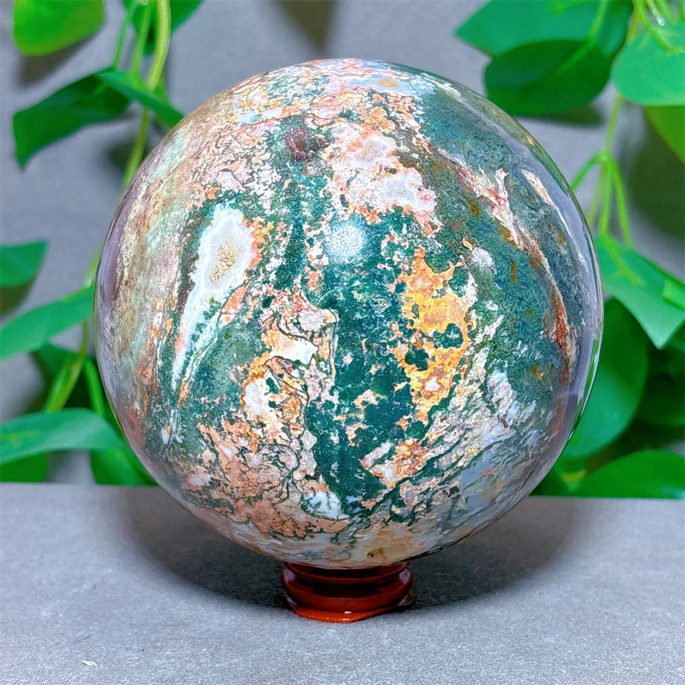 Green Moss Agate Ball-ToShay.org