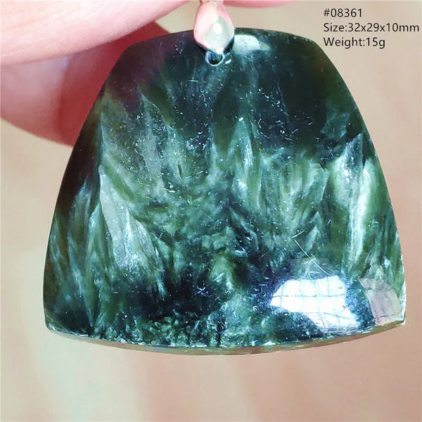 Green Seraphinite Pendant-ToShay.org
