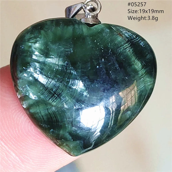Green Seraphinite Pendant-ToShay.org