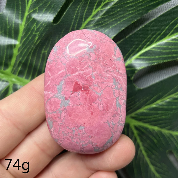 Pink Peach Jade Palm Stone-ToShay.org