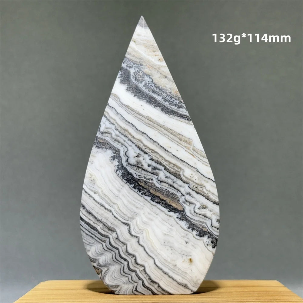 Grey Striped Agate Torch-ToShay.org