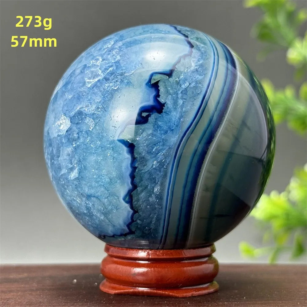 Blue Agate Ball-ToShay.org