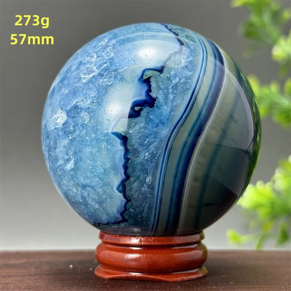 Blue Agate Ball-ToShay.org