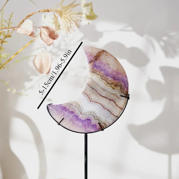 Purple Lace Agate Moon-ToShay.org