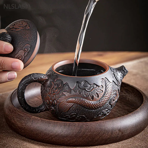 Dragon Clay Tea Pot-ToShay.org
