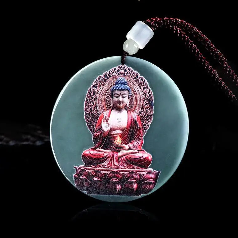 Blue Jadeite Pendant-ToShay.org