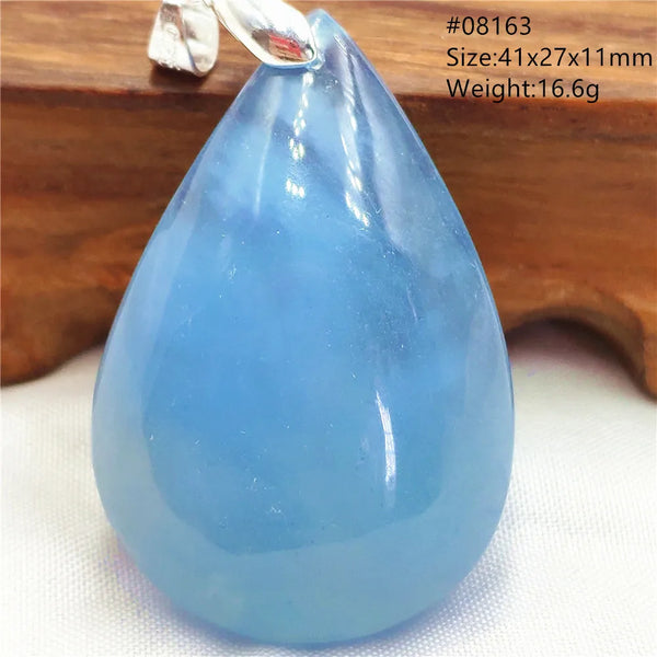 Blue Aquamarine Pendant-ToShay.org