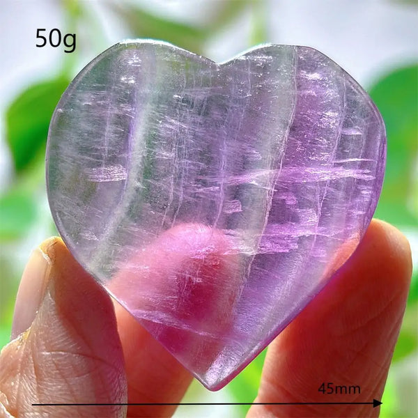 Rainbow Fluorite Heart-ToShay.org