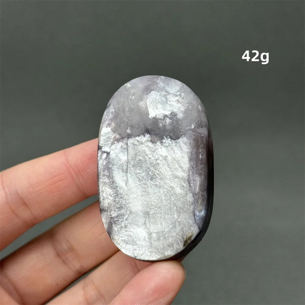 Purple Lepidolite Palm Stone-ToShay.org