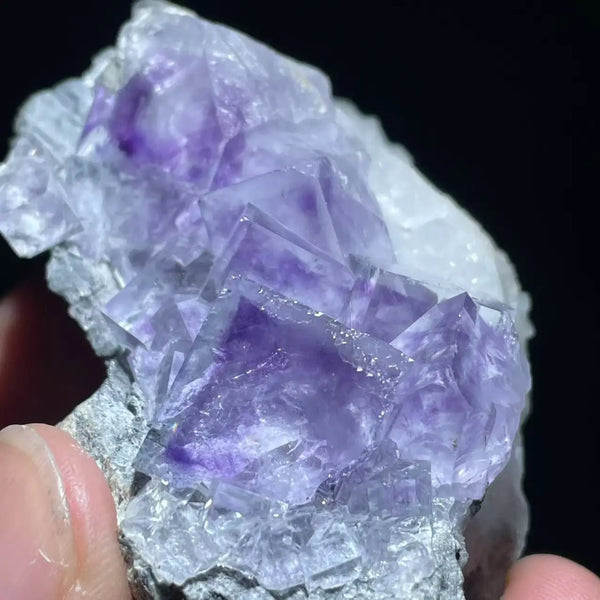 Purple Cubic Phantom Fluorite-ToShay.org