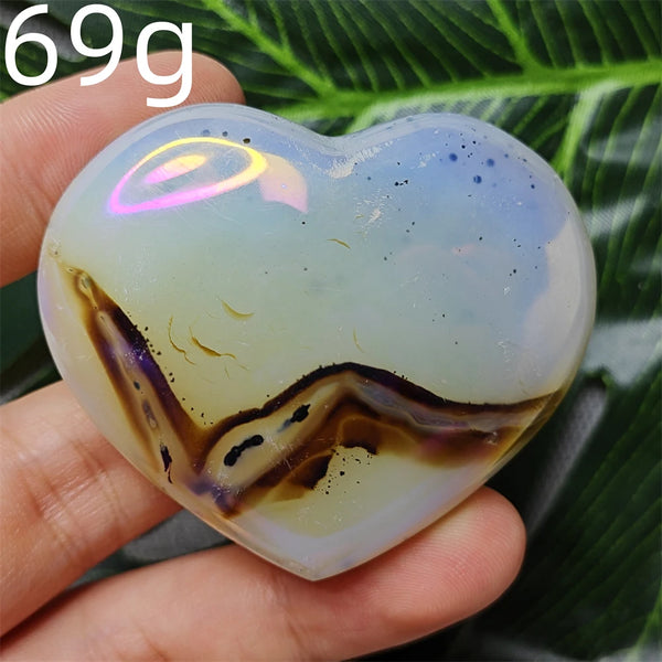 Yellow Tree Agate Heart-ToShay.org
