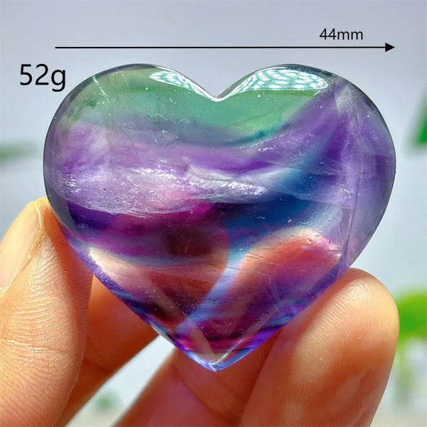 Rainbow Fluorite Heart-ToShay.org