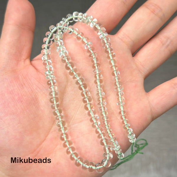 Green Quartz Rondelle Beads-ToShay.org