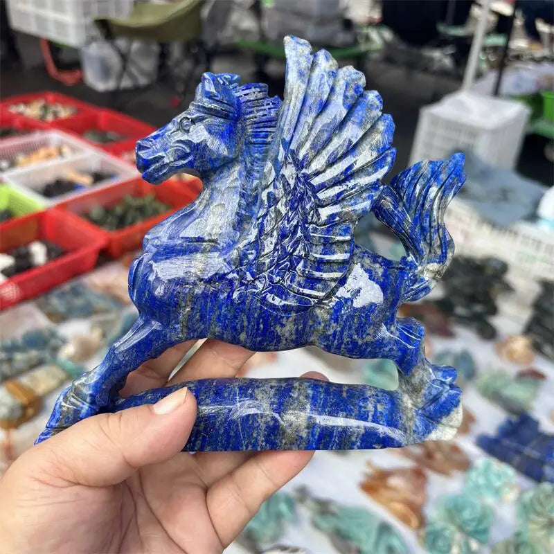 Blue Lapis Lazuli Flying Horse-ToShay.org