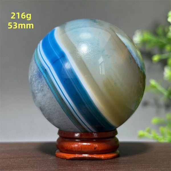 Blue Agate Ball-ToShay.org