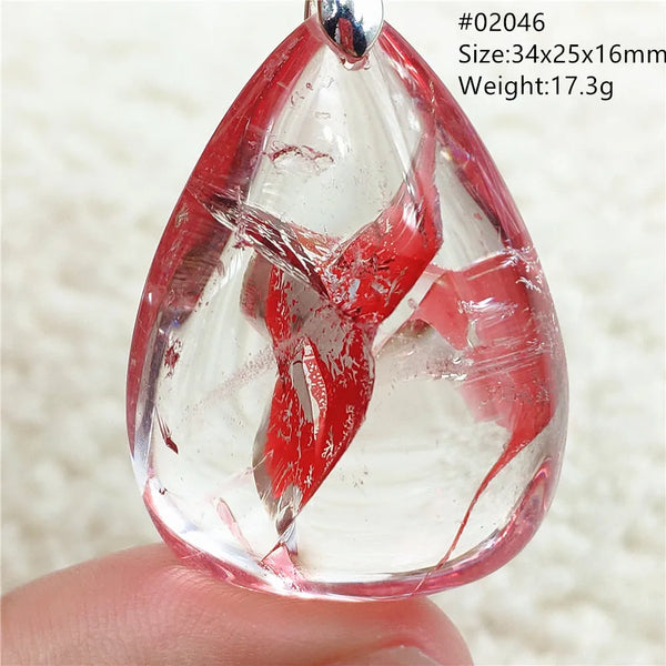 Red Limonite Quartz Pendant-ToShay.org