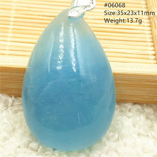 Blue Aquamarine Pendant-ToShay.org