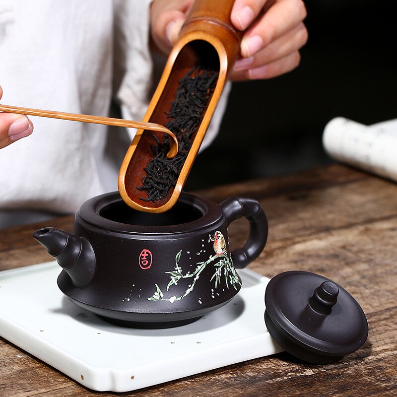 Yixing Clay Painted Tea Pot-ToShay.org
