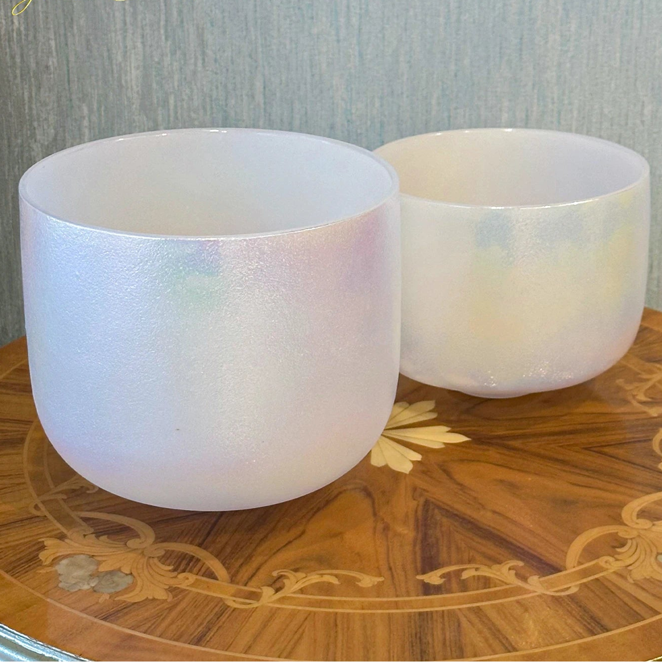 Crystal Soul Exclusive Design Harmony Moonstone Crystal Singing Bowl Set-ToShay.org