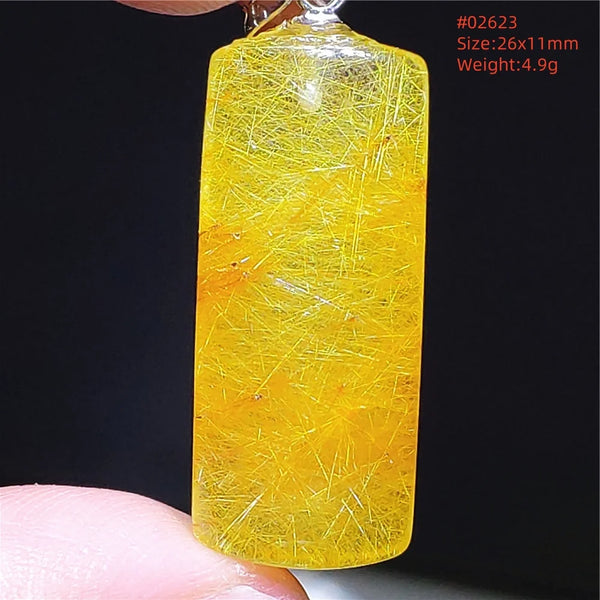Yellow Rutilated Quartz Pendant-ToShay.org