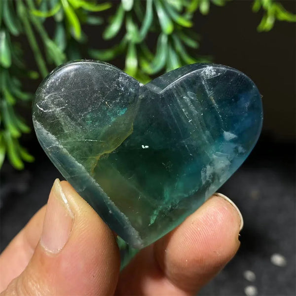 Blue Fluorite Heart-ToShay.org