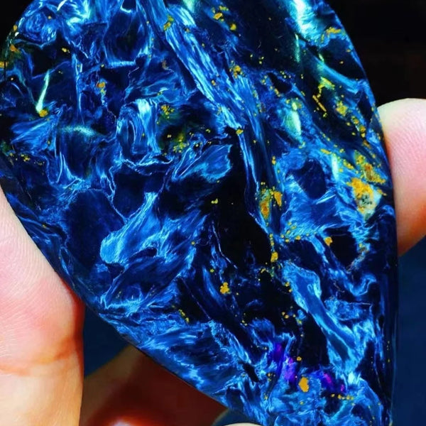Blue Pietersite Chatoyancy Pendant-ToShay.org