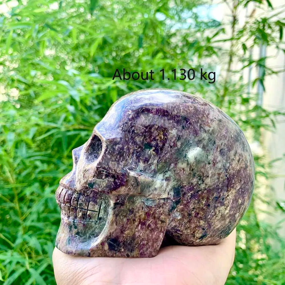 Pink Brecciated Fluorite Skull-ToShay.org