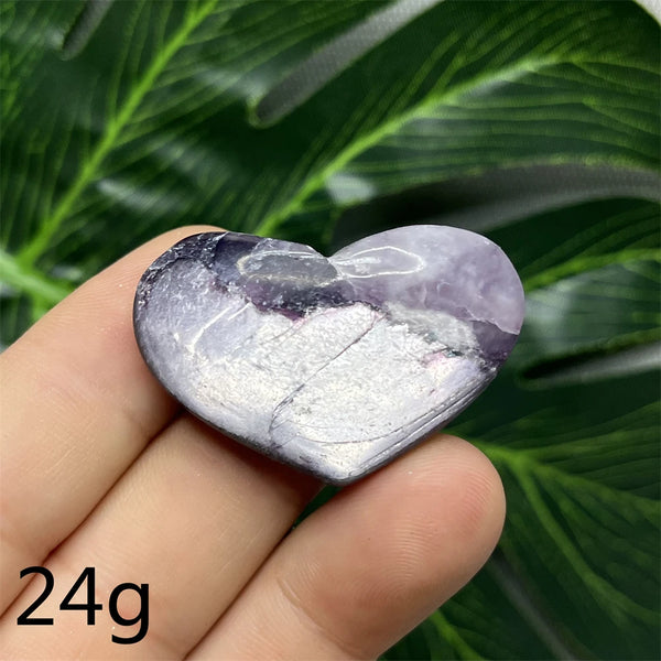 Purple Mica Crystal Heart-ToShay.org
