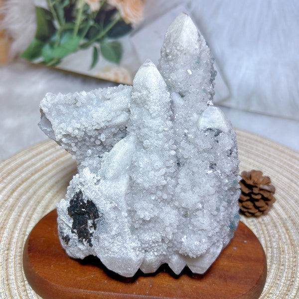 Blue Fluorite Druzy Raw Stone-ToShay.org