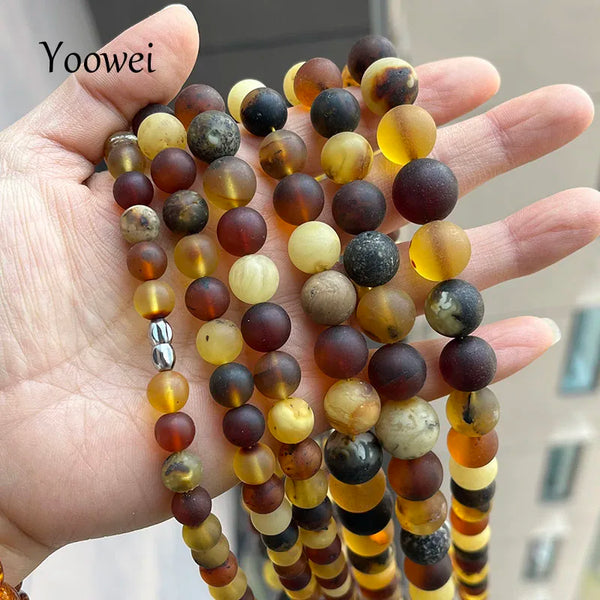 Yellow Amber Necklace-ToShay.org
