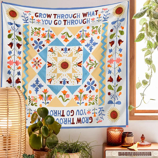 Floral Grow Through Tapestry-ToShay.org