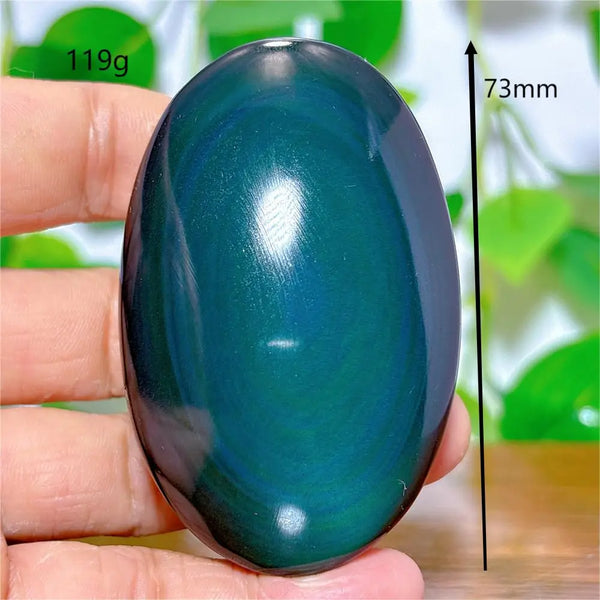 Rainbow Obsidian Palm Stones-ToShay.org