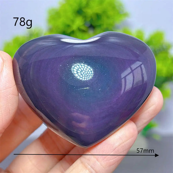 Rainbow Obsidian Heart-ToShay.org