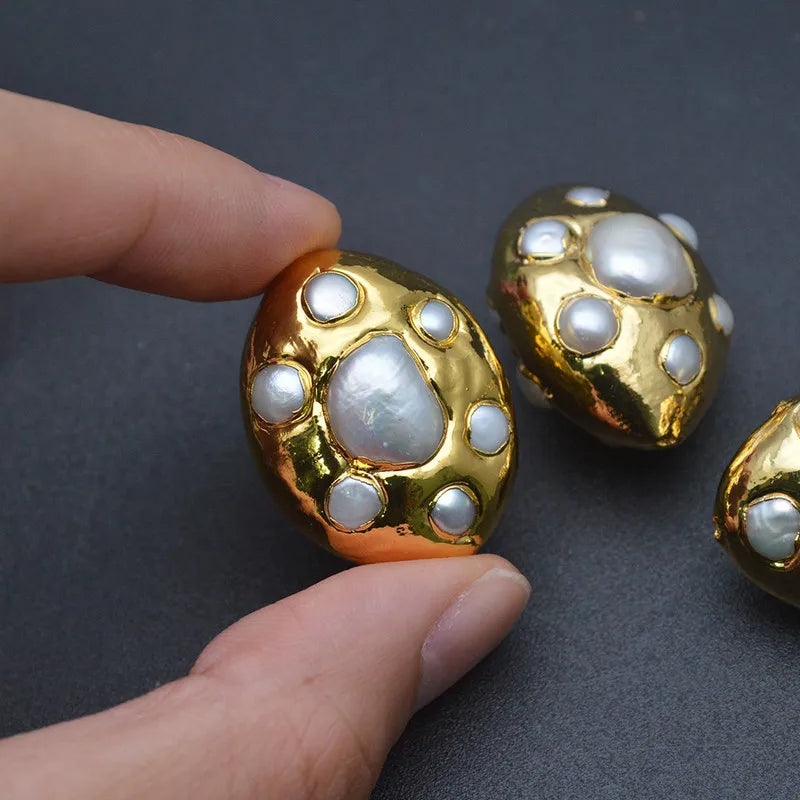 White Pearl Paved Beads-ToShay.org