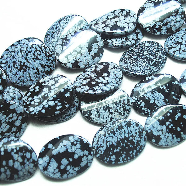 Black Snowflake Obsidian Beads-ToShay.org