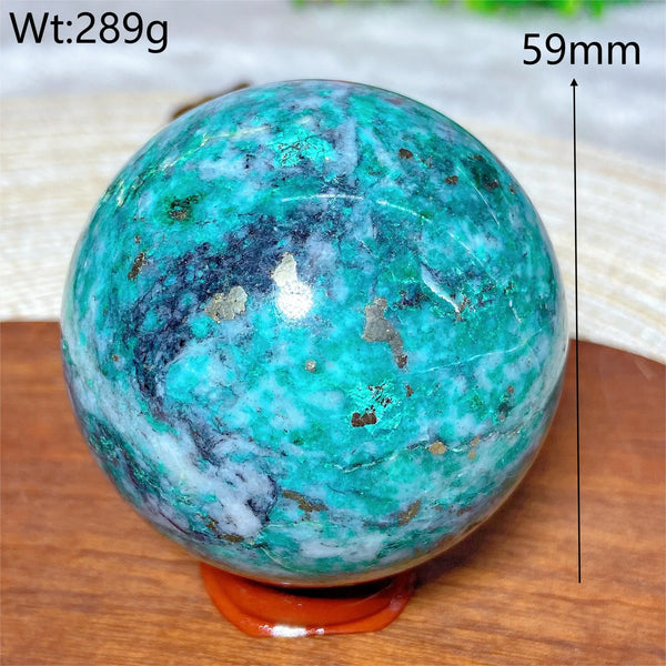 Green Jasper Pyrite Ball-ToShay.org