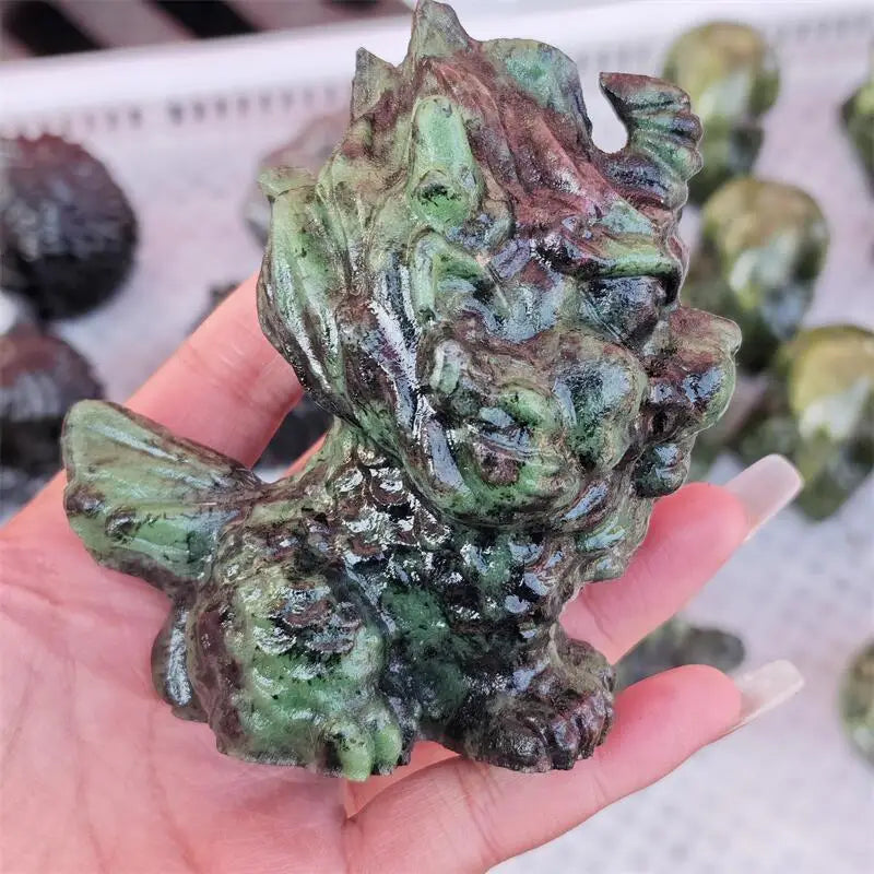 Green Ruby Zoisite Pixiu-ToShay.org