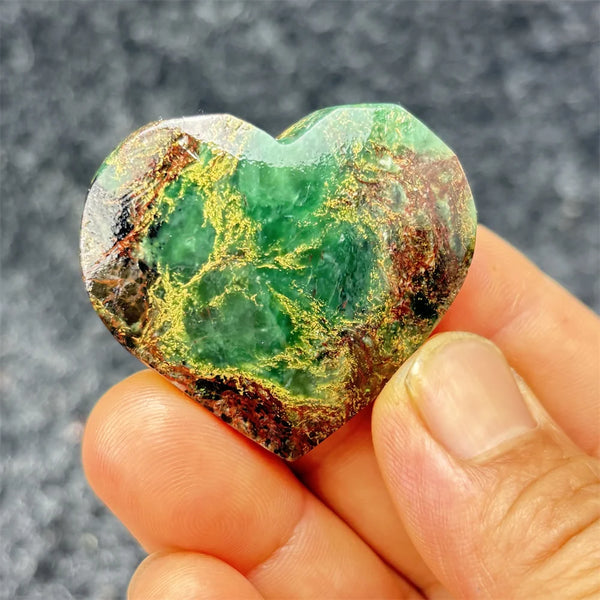 Green Emerald Stone Heart-ToShay.org