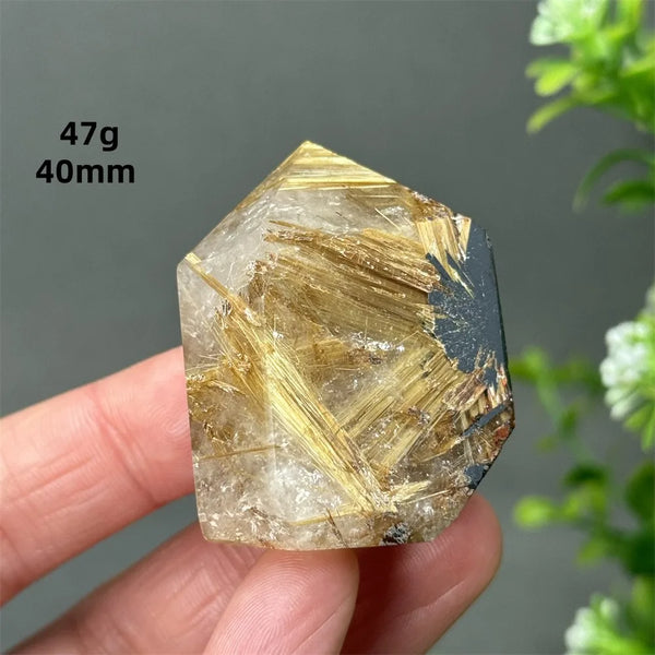 Gold Red Hair Crystal Point-ToShay.org