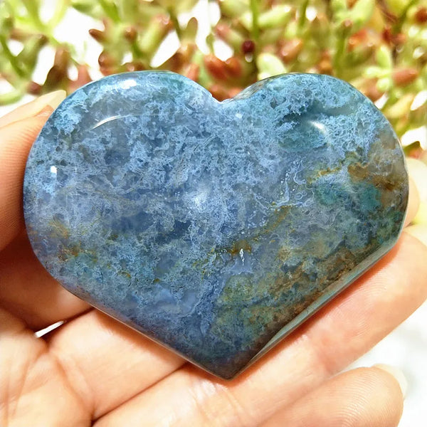Green Moss Agate Heart-ToShay.org