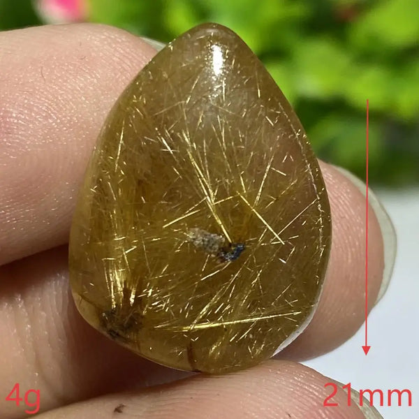 Gold Hair Rutilated Quartz Pendant-ToShay.org