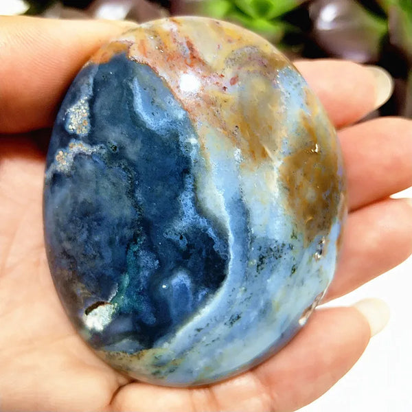 Mixed Ocean Jasper Palm Stones-ToShay.org