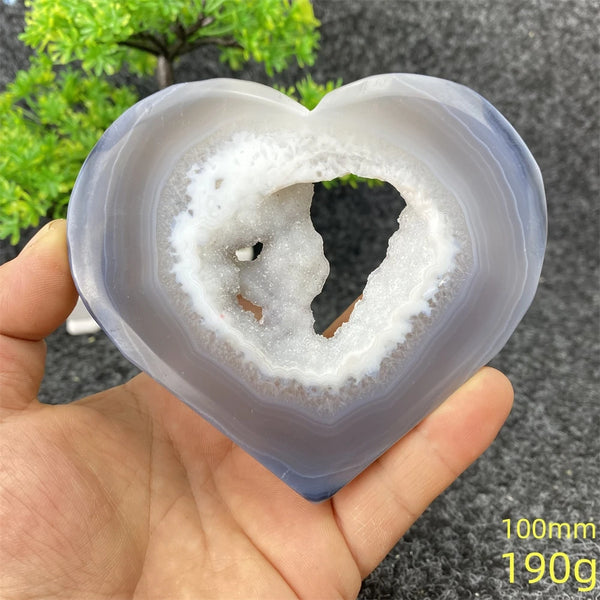 Blue Agate Geode Heart-ToShay.org