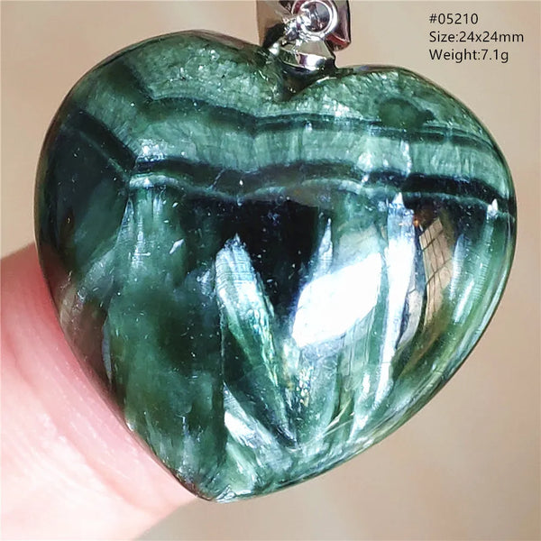 Green Seraphinite Pendant-ToShay.org