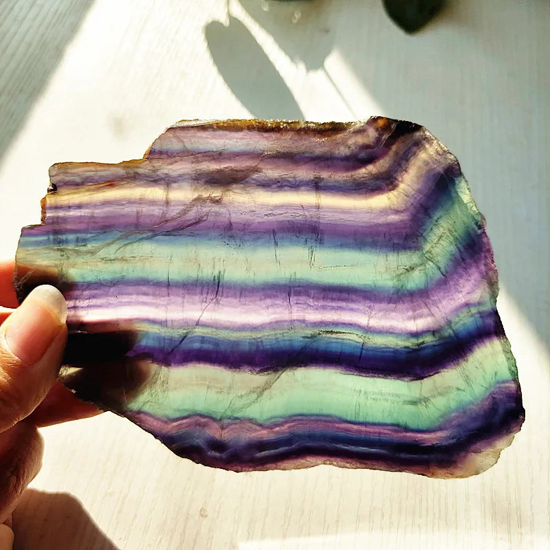Rainbow Fluorite Slice-ToShay.org