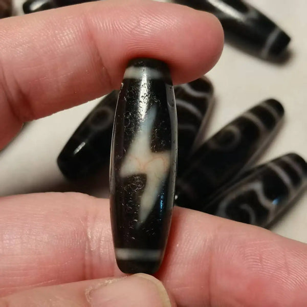 Tibetan Tiger Tooth Dzi Bead-ToShay.org