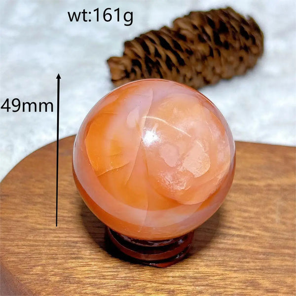 Red Carnelian Quartz Ball-ToShay.org